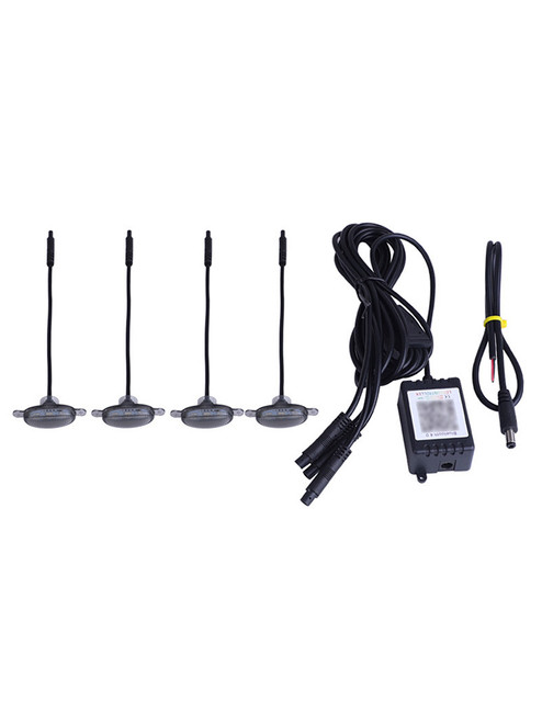 4Pcs Front Grille LED Lighting RGB With APP Controller For SUV off-road vehicles