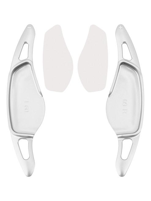 2018-2025 BMW G01 G02 G05 G06 G07 G80 G82 Steering Wheel Paddle Shifter Extensions Aluminium Silver Generic