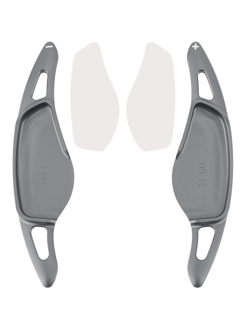 2018-2025 BMW G01 G02 G05 G06 G07 G80 G82 Steering Wheel Paddle Shifter Extensions Aluminium Grey Generic