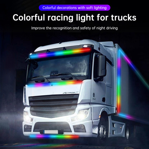 Truck Colorful Streamer Marquee LED Light Strips External With Remote Control 2.4m Truck Colorful Streamer Marquee LED Light Strips External With Remote Control 2.4m