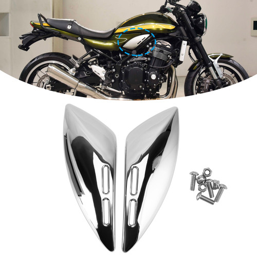 2018-2024 Kawasaki Z900RS Tank Side Panel Cover Fairing Chrome Generic