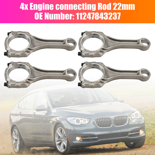 BMW 550i 650i F07 F10 F85 N63N S63N 4.4 V8 4*Engine connecting Rod 22mm 11247843237 Generic