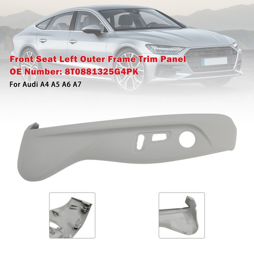 2008-2018 Audi A4 A5 A6 A7 Front Seat Left Outer Frame Trim Panel 8T0881325G4PK Generic