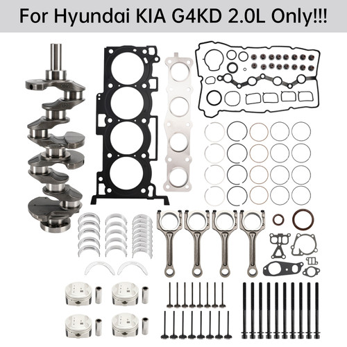 2006-2012 Hyundai Santa Fe G4KD 2.0L Engine Overhaul Rebuild Kit 20910-2GL02 Generic