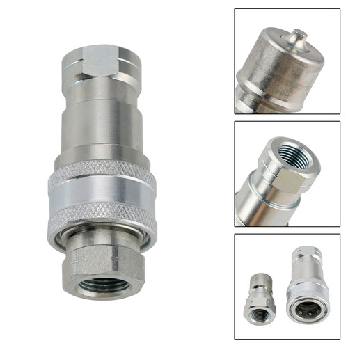 3/8" NPT ISO 7241-B Quick Disconnect Hydraulic Couplings / Couplers