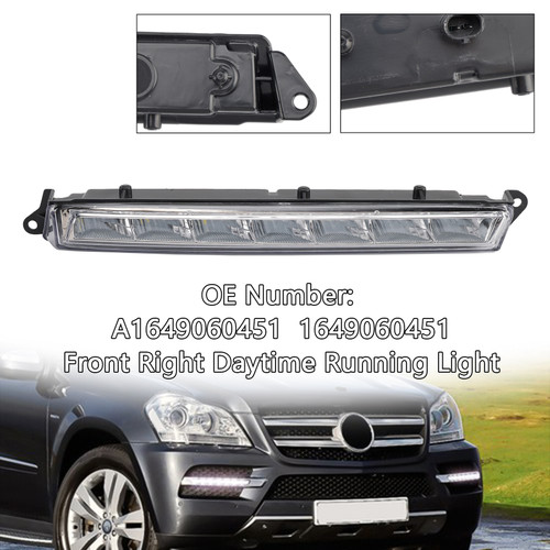 2007-2013 Mercedes-Benz X164 GL320 GL350 GL450 ML63 AMG X166 Front Right Daytime Running Light A1649060351 Generic 2007-2013 Mercedes-Benz X164 GL320 GL350 GL450 ML63 AMG X166 Front Right Daytime Running Light A1649060351 Generic