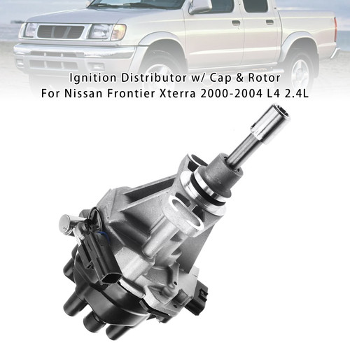 2000-2004 Nissan Xterra 2000-2004 L4 Ignition Distributor w/ Cap & Rotor 221003S500 Generic