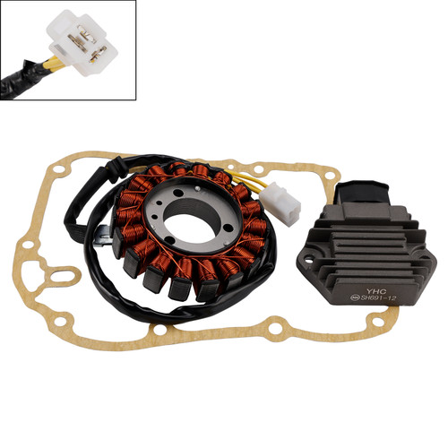 2000-2006 Honda NES 125 150 Arobase Magneto Coil Stator+Voltage Regulator+Gasket Assy 31120-KGF-912 Generic