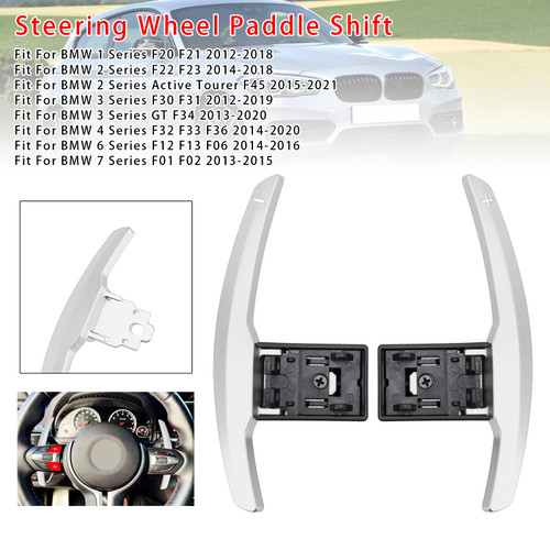 2012-2020 BMW F10 F12 F15 F16 Paddle Shifter Extension Aluminium Silver Generic