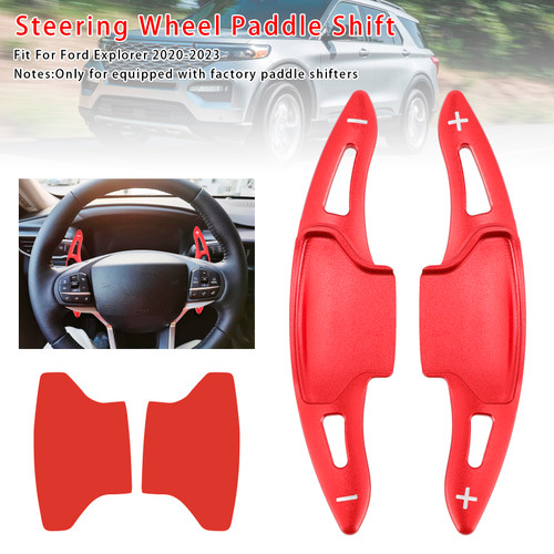 2020-2024 Ford Explorer Steering Wheel Paddle Shifter Extension Aluminium Red Generic