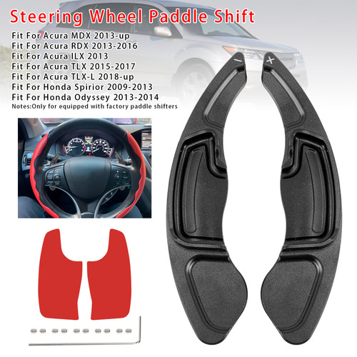 2009-2014 Honda Spirior Odyssey Steering Wheel Paddle Shifter Extension Aluminium Black Generic