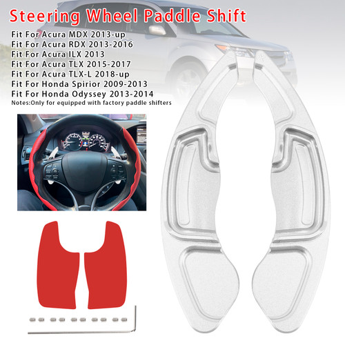 2013-2018 2018- Acura ILX TLX TLX-L Steering Wheel Paddle Shifter Extension Aluminium Silver Generic