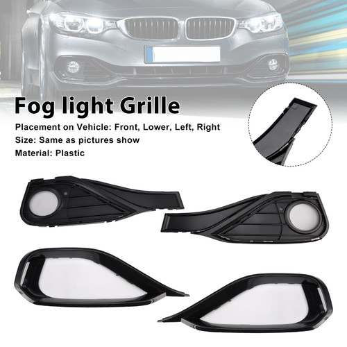 2014-2020 BMW F32 F33 F36 418D Fog Lamp Light Cover Insert Grille 51117294831 Generic