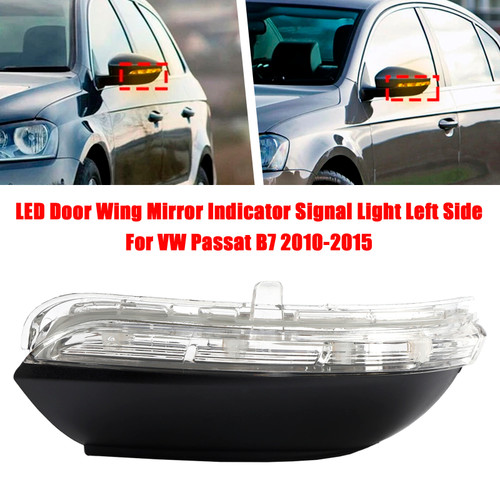 2008-2018 VW Scirocco LED Door Wing Mirror Indicator Signal Light Left Side 3C8949101 Generic 2008-2018 VW Scirocco LED Door Wing Mirror Indicator Signal Light Left Side 3C8949101 Generic