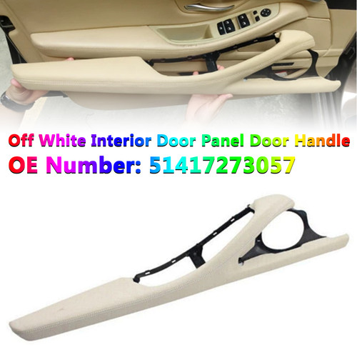 2010-2016 BMW 5 Series F11 F10 F18 1x Interior Door Panel Door Handle Off White 51417273057 Generic 2010-2016 BMW 5 Series F11 F10 F18 1x Interior Door Panel Door Handle Off White 51417273057 Generic