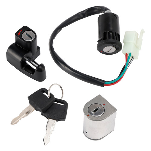 1978-1981 Honda XL250S XL500S Ignition Switch Lock Set, Helmet, Steering Lock, w/Keys 35010-428-020 Generic