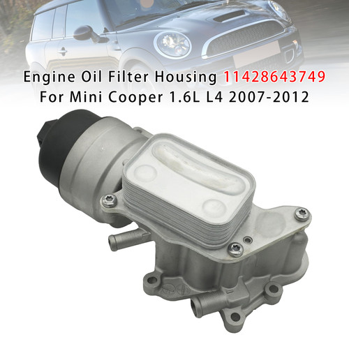 2007-2009 Mini Cooper Base Oil Cooler Filter Housing with Oil Cooler 11428643749 Generic