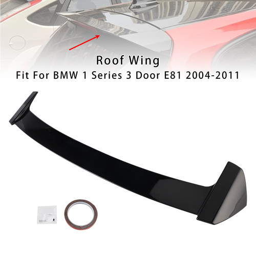 2004-2011 BMW 1 Series 3 Door E81 Rear Roof Spoiler Trunk Wing Gloss Black Generic