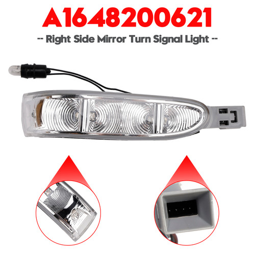 2005-2008 Mercedes ML W164 Pre-Facelift Right Side Mirror Turn Signal Light Generic