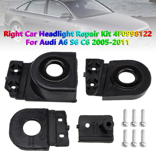 2005-2012 Audi A6 / S6 C6 Right Car Headlight Repair Kit 4F0998122 Generic