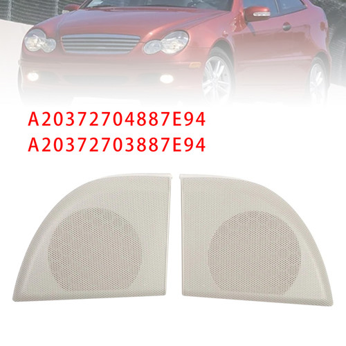 Mercedes Benz W203 C-Class CLC-Class Pair Front Door Speaker Cover A20372704887E94 Generic