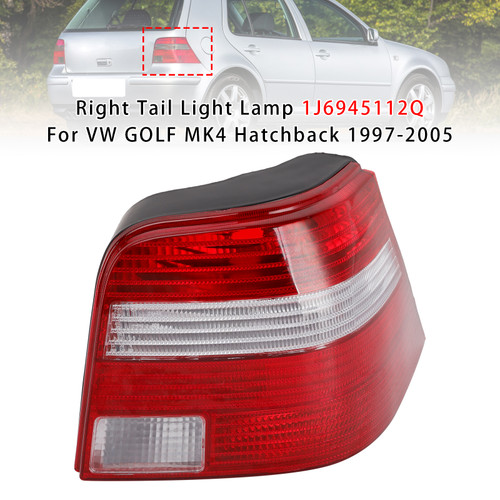 1997-2005 VW Golf Mk4 Hatchback Right Tail Light Lamp 1J6945112Q Red Generic
