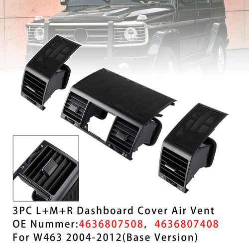 2004-2012 Mercedes-Benz G Class W463 3PCS A/C Air Vent Grille Cover 4636807508 Generic
