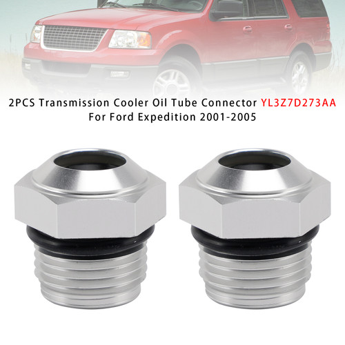 2002-2003 Lincoln Blackwood 2PCS Transmission Cooler Oil Tube Connector YL3Z7D273AA Generic