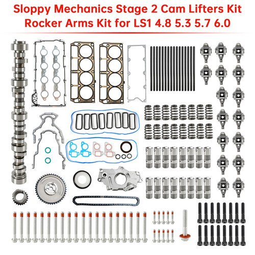 LS1 4.8 5.3 5.7 6.0 Sloppy Mechanics Stage 2 Cam Lifters Kit Rocker Arms Kit Generic