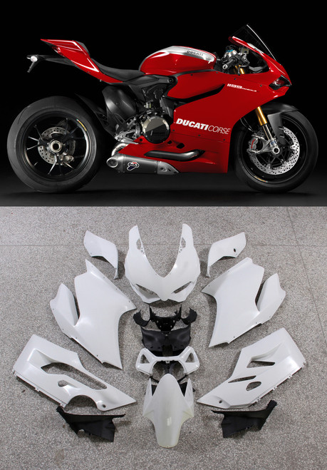 Fairings Ducati 1199 Panigale Red Corse 1199 Racing (2012-2015)