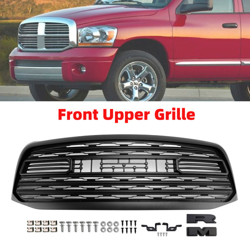2006-2009 Dodge RAM 1500 2500 3500 LTD style Front Upper Grille With Letter Generic