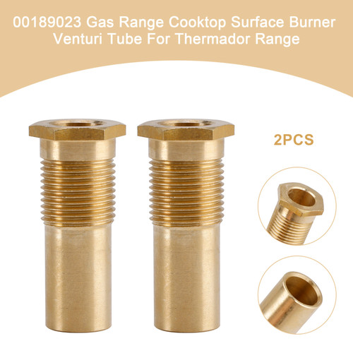 00189023 Gas Range Cooktop Surface Burner Venturi Tube For Thermador Range 2PCS