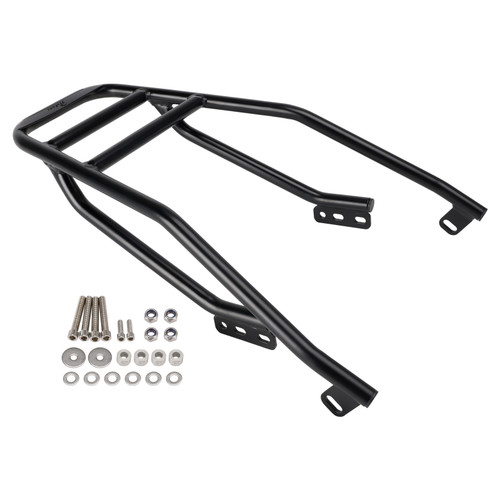 2018-2025 Moto Guzzi V9 Bobber/ Roamer Rear Carrier Tube Type Luggage Rack Black Generic