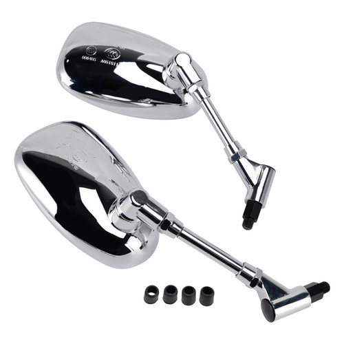 2002-2007 Honda VTX 1300 S 1800 C Rearview Mirrors Left and Right M10 Chrome Generic