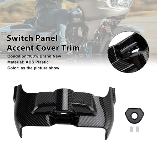2023-2025 Harley Touring Electra Street Glide Switch Panel Accent Cover Trim Carbon Generic