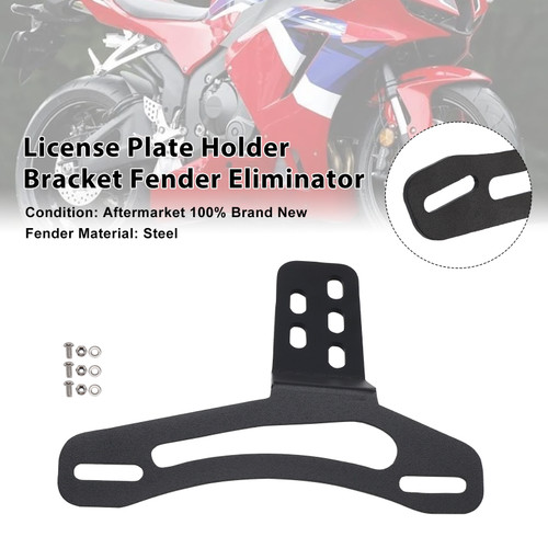 2003-2025 HONDA CBR600RR License Plate Holder Bracket Fender Eliminator Black Generic