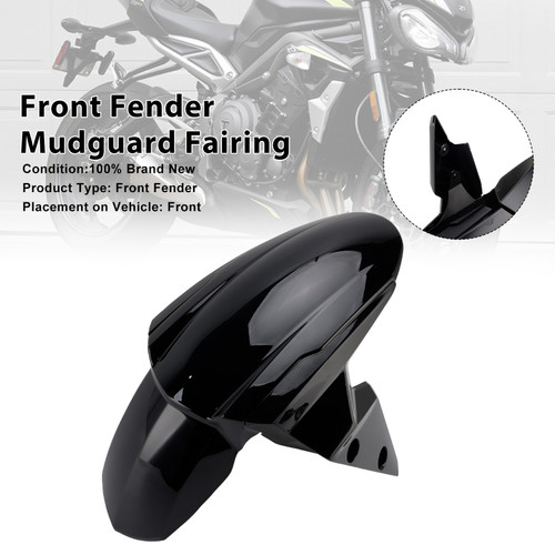 2020-2025 Triumph Street Triple 765 R/RS Front Fender Mudguard Fairing Black Generic