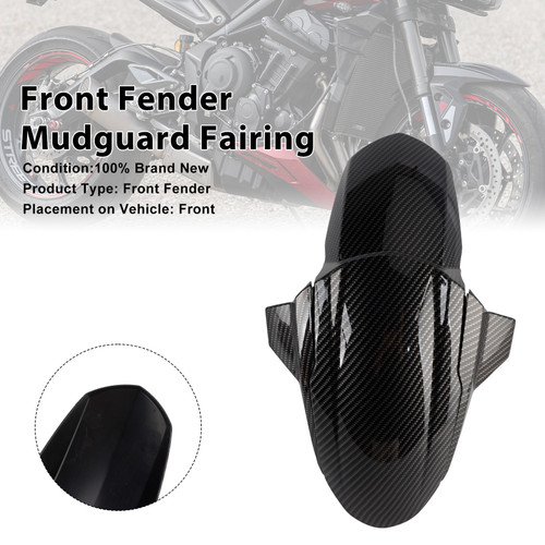2020-2025 Triumph Street Triple 765 R/RS Front Fender Mudguard Fairing Carbon Generic