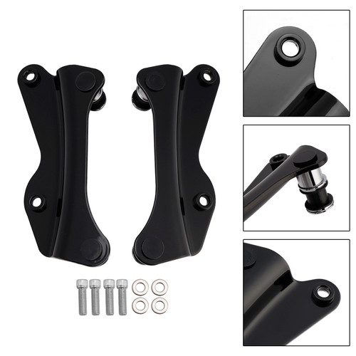 2014-2018 Road King Street Electra Glide 4 Point Docking Hardware Kit Black Generic