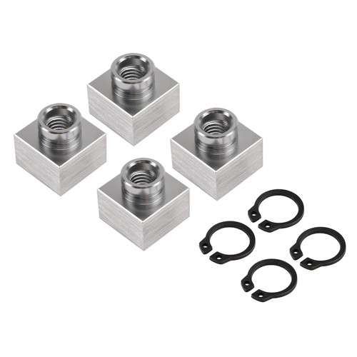 4X Snowmobile Trailer Insert Nut & Snap Ring Kit 04414 03400 For Triton Xt & Lt