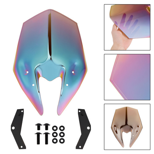 2025 Kawasaki Z900 Windscreen Windshield + Bracket White Iridium Generic