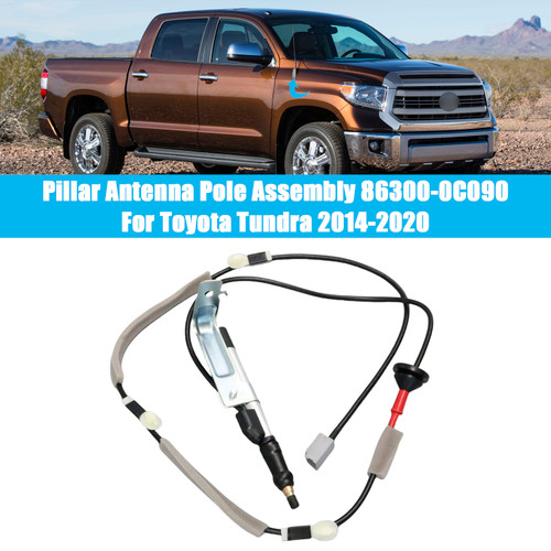 2014-2020 Toyota Tundra Pillar Antenna Pole Assembly 86300-0C090 Generic