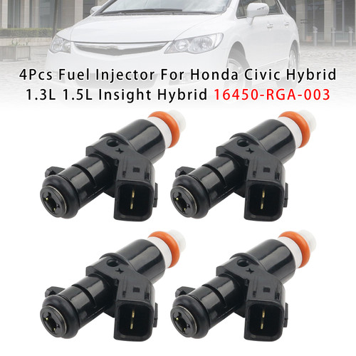 2013-2015 Acura ILX Hybrid 1.5L 4Pcs Fuel Injector 16450-RGA-003 Generic