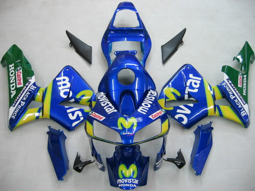 Fairings Honda CBR 600 RR Blue & Green Movistar Racing (2003-2004)