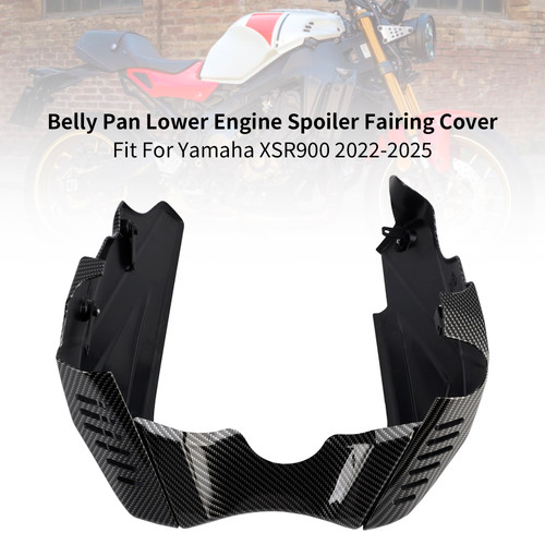 2022-2025 Yamaha XSR900 Belly Pan Lower Engine Spoiler Fairing Cover Carbon Generic