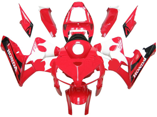 Fairings Honda CBR 600 RR Red White Black Tribal CBR Racing (2005-2006) Fairings Honda CBR 600 RR Red White Black Tribal CBR Racing (2005-2006)