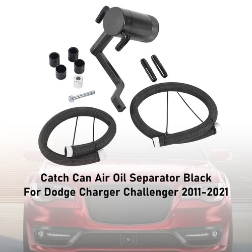 2011-2021 Jeep Grand Cherokee 6.4 Catch Can Air Oil Separator Black OCC-1056 Generic
