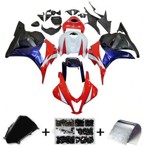 2009-2012 Honda CBR600RR Amotopart Fairings Red White Blue CBR Racing Customs Fairing