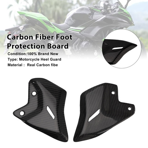 2017-2025 Kawasaki Ninja650 Z650 Carbon Fiber Foot Protection Board Generic