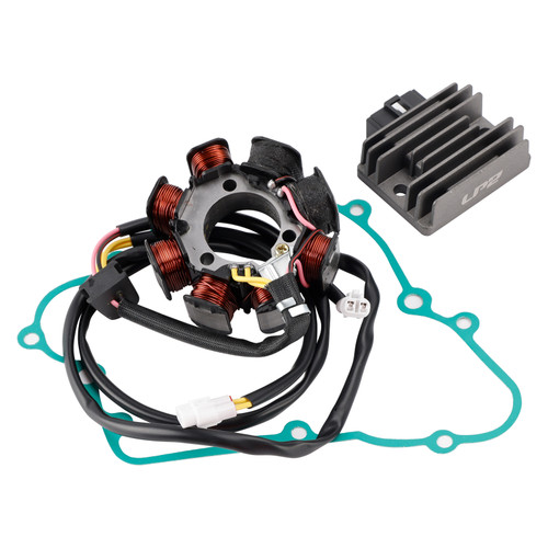 1988-1995 Kawasaki KLF220 Bayou 220 2WD Generator Stator Regulator Rectifier Gasket Set Generic